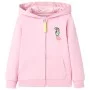 Sudadera infantil con capucha y cremallera rosa 128 de , Camisetas para niños - Ref: Foro24-11567, Precio: 16,17 €, Descuento: %