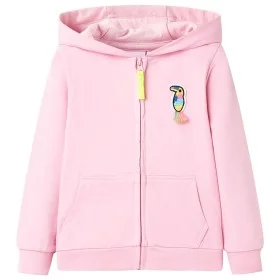 Sudadera infantil con capucha y cremallera rosa 104 de , Camisetas para niños - Ref: Foro24-11565, Precio: 11,97 €, Descuento: %