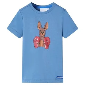 Camiseta infantil de manga corta azul medio 116 de , Camisetas para niños - Ref: Foro24-11876, Precio: 8,19 €, Descuento: %