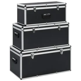 Aufbewahrungsboxen 3 Einheiten aus schwarzem Aluminium von vidaXL, Werkzeugkästen - Ref: Foro24-91853, Preis: 210,90 €, Rabat...