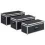 Storage boxes 3 units black aluminum by vidaXL, Toolboxes - Ref: Foro24-91853, Price: 210,90 €, Discount: %