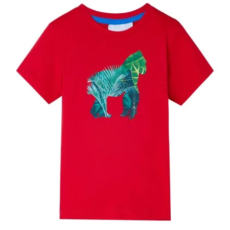 Camiseta infantil color rojo 128 de , Camisetas para niños - Ref: Foro24-12257, Precio: 8,06 €, Descuento: %
