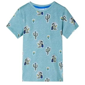 Camiseta infantil verde claro mélange 104 de , Camisetas para niños - Ref: Foro24-12480, Precio: 8,72 €, Descuento: %