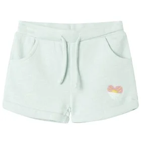 Pantalones cortos infantiles con cordón verde menta claro mixto 104 de , Pantalones de niños - Ref: Foro24-10975, Precio: 10,...