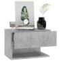 Mesita de noche de pared color gris hormigón de vidaXL, Mesitas de noche - Ref: Foro24-810961, Precio: 36,95 €, Descuento: %