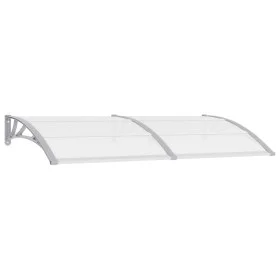 Marquesina para puerta PC gris y transparente 200x75 cm de vidaXL, Toldos - Ref: Foro24-144820, Precio: 62,10 €, Descuento: %
