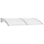 Marquesina para puerta PC gris y transparente 200x75 cm de vidaXL, Toldos - Ref: Foro24-144820, Precio: 62,10 €, Descuento: %