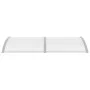 Marquesina para puerta PC gris y transparente 200x75 cm de vidaXL, Toldos - Ref: Foro24-144820, Precio: 62,10 €, Descuento: %