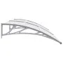 Marquesina para puerta PC gris y transparente 200x75 cm de vidaXL, Toldos - Ref: Foro24-144820, Precio: 62,10 €, Descuento: %