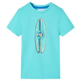 Camiseta infantil de manga corta color aguamarina 104 de , Camisetas para niños - Ref: Foro24-11815, Precio: 8,12 €, Descuent...