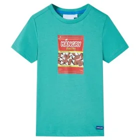 Camiseta infantil de manga corta color verde menta oscuro 104 de , Camisetas para niños - Ref: Foro24-11855, Precio: 7,88 €, ...