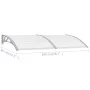 Marquesina para puerta PC gris y transparente 200x75 cm de vidaXL, Toldos - Ref: Foro24-144820, Precio: 62,10 €, Descuento: %
