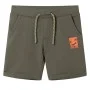 Pantalones cortos infantiles con cordón caqui oscuro 140 de , Pantalones de niños - Ref: Foro24-12203, Precio: 9,29 €, Descue...