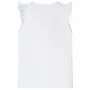 Camiseta infantil con mangas de volantes blanco 140 de , Camisetas para niños - Ref: Foro24-10498, Precio: 8,19 €, Descuento: %