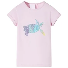 Camiseta infantil color lila 128 de , Camisetas para niños - Ref: Foro24-11187, Precio: 9,17 €, Descuento: %