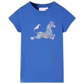 Camiseta infantil azul cobalto 116 de , Camisetas para niños - Ref: Foro24-11056, Precio: 8,06 €, Descuento: %