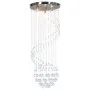 Lámpara de techo con cuentas de cristal plateado en espiral G9 de vidaXL, Lámparas - Ref: Foro24-281577, Precio: 77,60 €, Des...