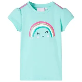 Camiseta infantil verde menta claro 104 de , Camisetas para niños - Ref: Foro24-11105, Precio: 8,19 €, Descuento: %