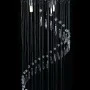 Lámpara de techo con cuentas de cristal plateado en espiral G9 de vidaXL, Lámparas - Ref: Foro24-281577, Precio: 77,60 €, Des...