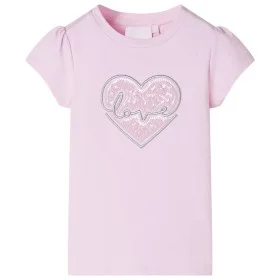 Camiseta infantil rosa claro 116 de , Camisetas para niños - Ref: Foro24-10486, Precio: 8,45 €, Descuento: %