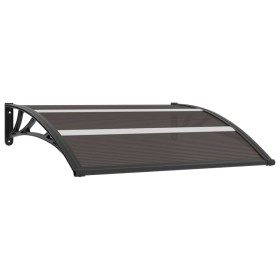 Marquesina de puerta PC negro 120x75 cm de vidaXL, Toldos - Ref: Foro24-144823, Precio: 45,16 €, Descuento: %