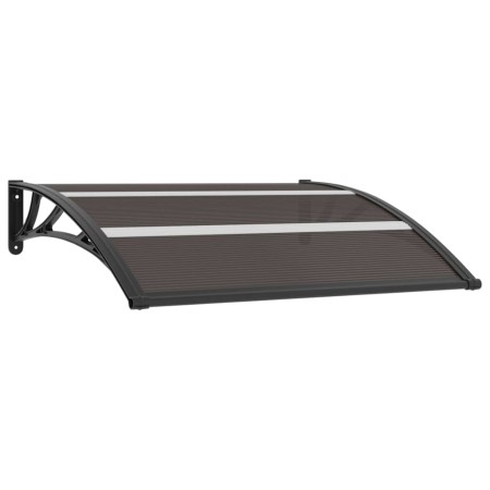 Marquesina de puerta PC negro 120x75 cm de vidaXL, Toldos - Ref: Foro24-144823, Precio: 45,16 €, Descuento: %