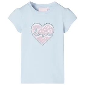 Camiseta infantil azul claro 128 de , Camisetas para niños - Ref: Foro24-10492, Precio: 8,45 €, Descuento: %