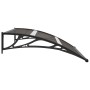 Marquesina de puerta PC negro 120x75 cm de vidaXL, Toldos - Ref: Foro24-144823, Precio: 45,16 €, Descuento: %
