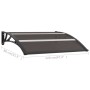 Marquesina de puerta PC negro 120x75 cm de vidaXL, Toldos - Ref: Foro24-144823, Precio: 45,16 €, Descuento: %