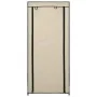 Mueble zapatero con funda de tela color crema 58x28x106 cm de vidaXL, Zapateros y organizadores de calzado - Ref: Foro24-2824...