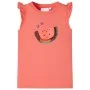 Camiseta infantil de manga volante coral 92 de , Camisetas para niños - Ref: Foro24-10624, Precio: 8,45 €, Descuento: %
