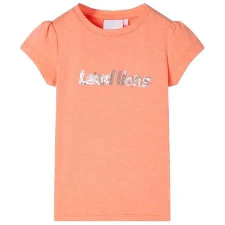 Camiseta infantil de manga casquillo naranja neón 140 de , Camisetas para niños - Ref: Foro24-10658, Precio: 8,12 €, Descuent...