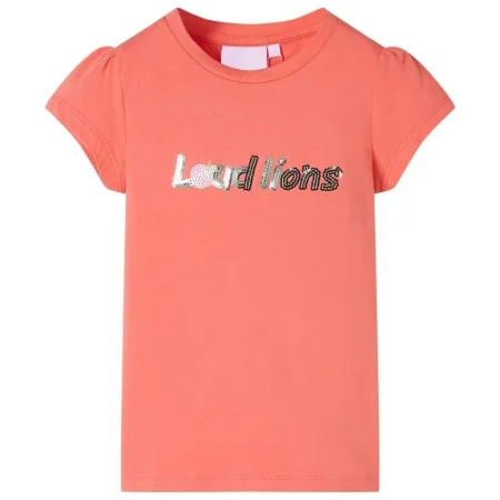 Camiseta infantil de manga casquillo coral 128 de , Camisetas para niños - Ref: Foro24-10647, Precio: 8,12 €, Descuento: %