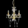 Lámpara de araña con cuentas dorado redonda 3 x E14 de vidaXL, Lámparas - Ref: Foro24-281600, Precio: 63,42 €, Descuento: %