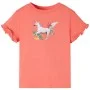 Camiseta infantil de manga corta coral 128 de , Camisetas para niños - Ref: Foro24-10687, Precio: 8,24 €, Descuento: %