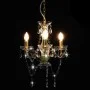 Chandelier with round golden beads 3 x E14 by vidaXL, Lamps - Ref: Foro24-281600, Price: 63,42 €, Discount: %