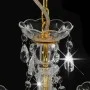 Lámpara de araña con cuentas dorado redonda 3 x E14 de vidaXL, Lámparas - Ref: Foro24-281600, Precio: 63,42 €, Descuento: %