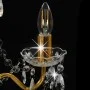 Lámpara de araña con cuentas dorado redonda 3 x E14 de vidaXL, Lámparas - Ref: Foro24-281600, Precio: 63,42 €, Descuento: %