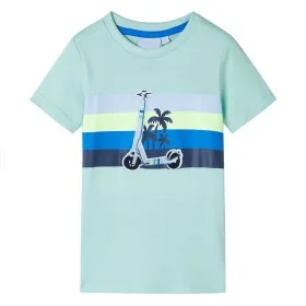 Camiseta infantil menta claro 104 de , Camisetas para niños - Ref: Foro24-11930, Precio: 8,24 €, Descuento: %