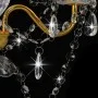 Lámpara de araña con cuentas dorado redonda 3 x E14 de vidaXL, Lámparas - Ref: Foro24-281600, Precio: 63,42 €, Descuento: %