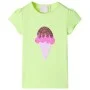 Camiseta infantil amarillo neón 92 de , Camisetas para niños - Ref: Foro24-10709, Precio: 8,45 €, Descuento: %