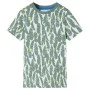 Camiseta infantil crudo y verde hiedra oscuro 92 de , Camisetas para niños - Ref: Foro24-11674, Precio: 8,64 €, Descuento: %