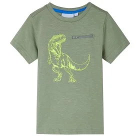 Camiseta infantil de manga corta caqui claro 92 de , Camisetas para niños - Ref: Foro24-12209, Precio: 8,12 €, Descuento: %