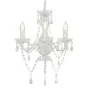 Lámpara de araña con cuentas plateado redonda 3 x E14 de vidaXL, Lámparas - Ref: Foro24-281596, Precio: 55,35 €, Descuento: %