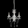 Lámpara de araña con cuentas plateado redonda 3 x E14 de vidaXL, Lámparas - Ref: Foro24-281596, Precio: 51,29 €, Descuento: %