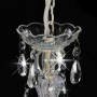 Lámpara de araña con cuentas plateado redonda 3 x E14 de vidaXL, Lámparas - Ref: Foro24-281596, Precio: 51,29 €, Descuento: %