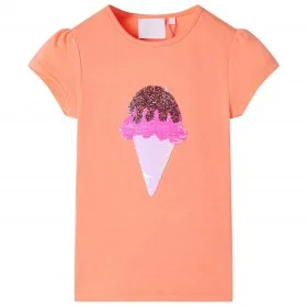 Camiseta infantil naranja neón 140 de , Camisetas para niños - Ref: Foro24-10723, Precio: 8,45 €, Descuento: %