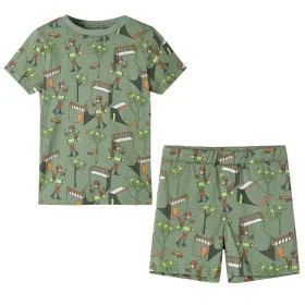 Pijama de manga corta infantil caqui claro 128 by , Children's pajamas - Ref: Foro24-12512, Price: 10,64 €, Discount: %