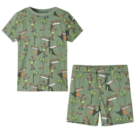 Pijama de manga corta infantil caqui claro 128 de , Pijamas de niños - Ref: Foro24-12512, Precio: 10,64 €, Descuento: %