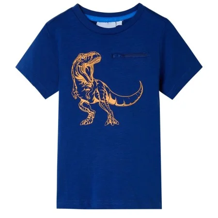 Camiseta infantil de manga corta azul oscuro 116 de , Camisetas para niños - Ref: Foro24-12216, Precio: 8,12 €, Descuento: %
